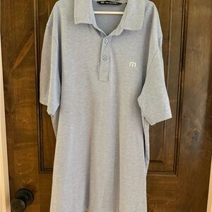 Travis Mathew Blue Polo Shirt Casual Comfort
